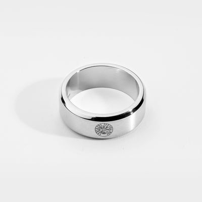 SIEMPRE VEGVISIR BAND RING (SILVER)
