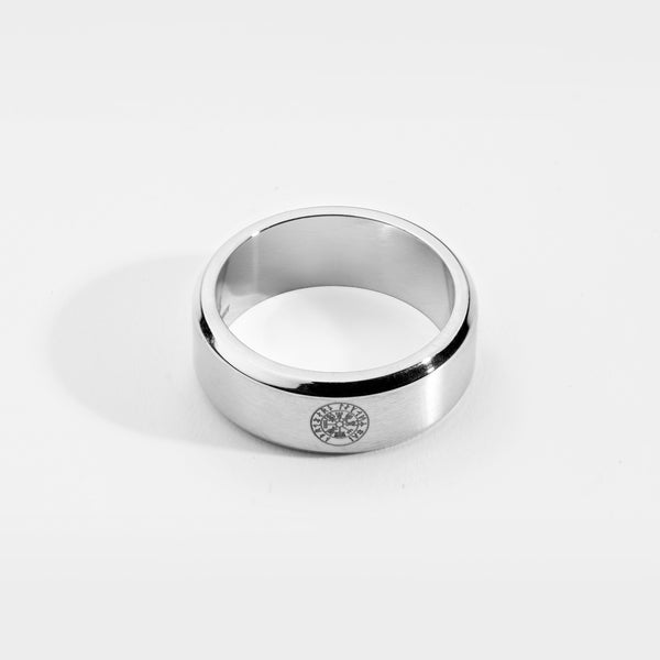 SIEMPRE VEGVISIR BAND RING (SILVER)
