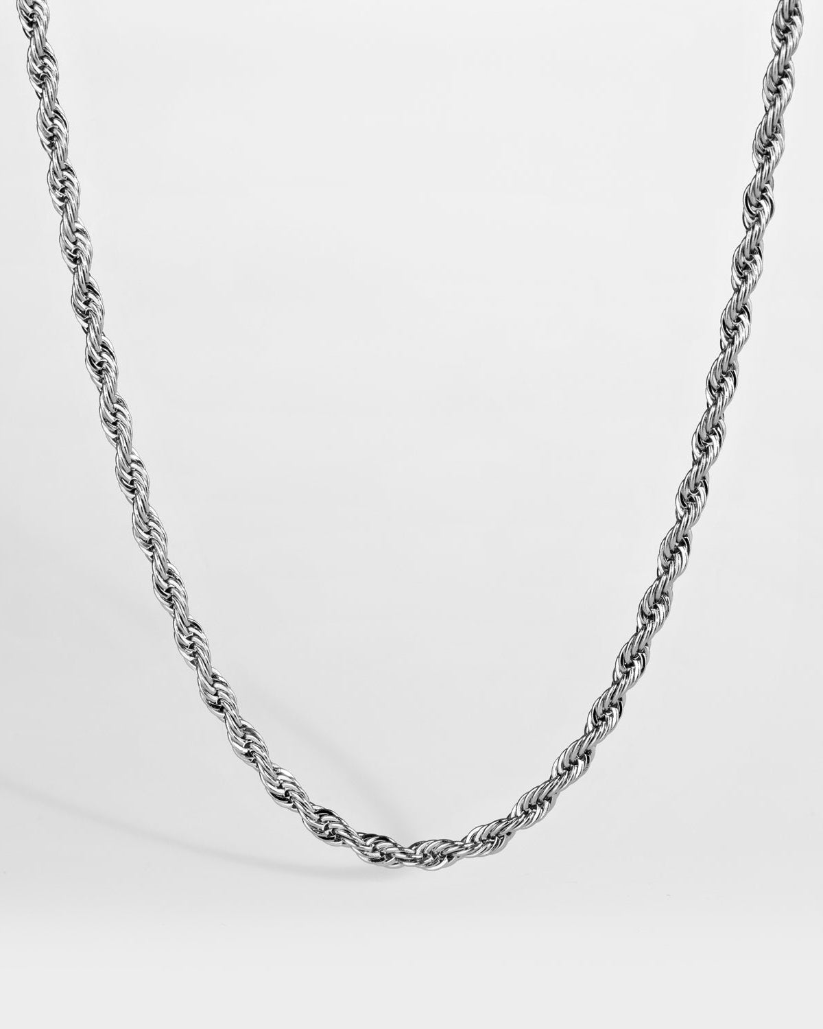 Rope necklace - Silver-toned