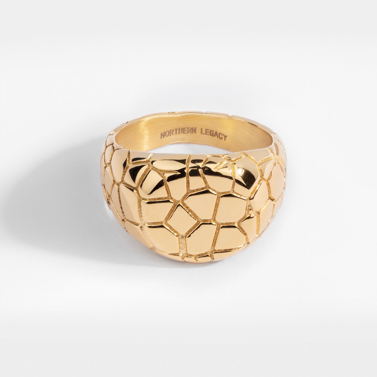Earthquake Signature - Gold-toned ring