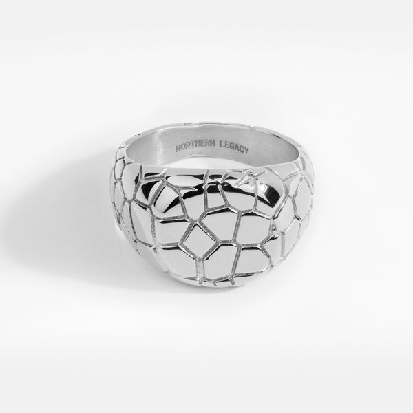 EARTHQUAKE SIGNATURE RING (SILVER)