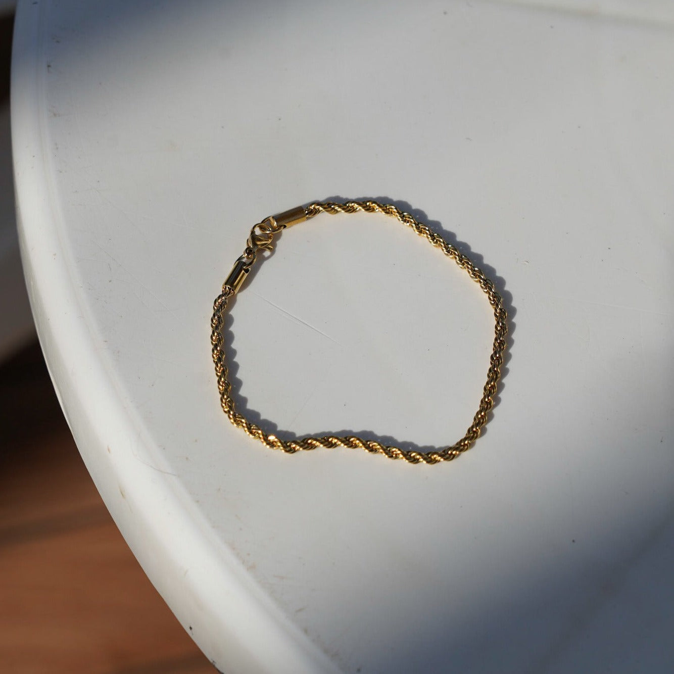 NL Rope bracelet - Gold-toned