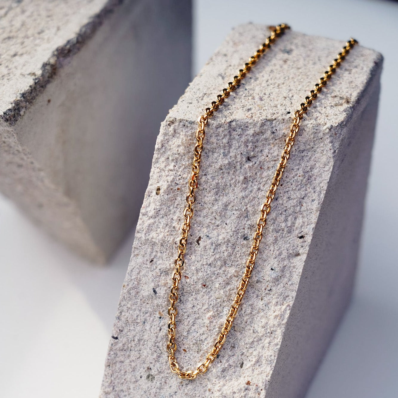 NL Cable necklace - Gold-toned
