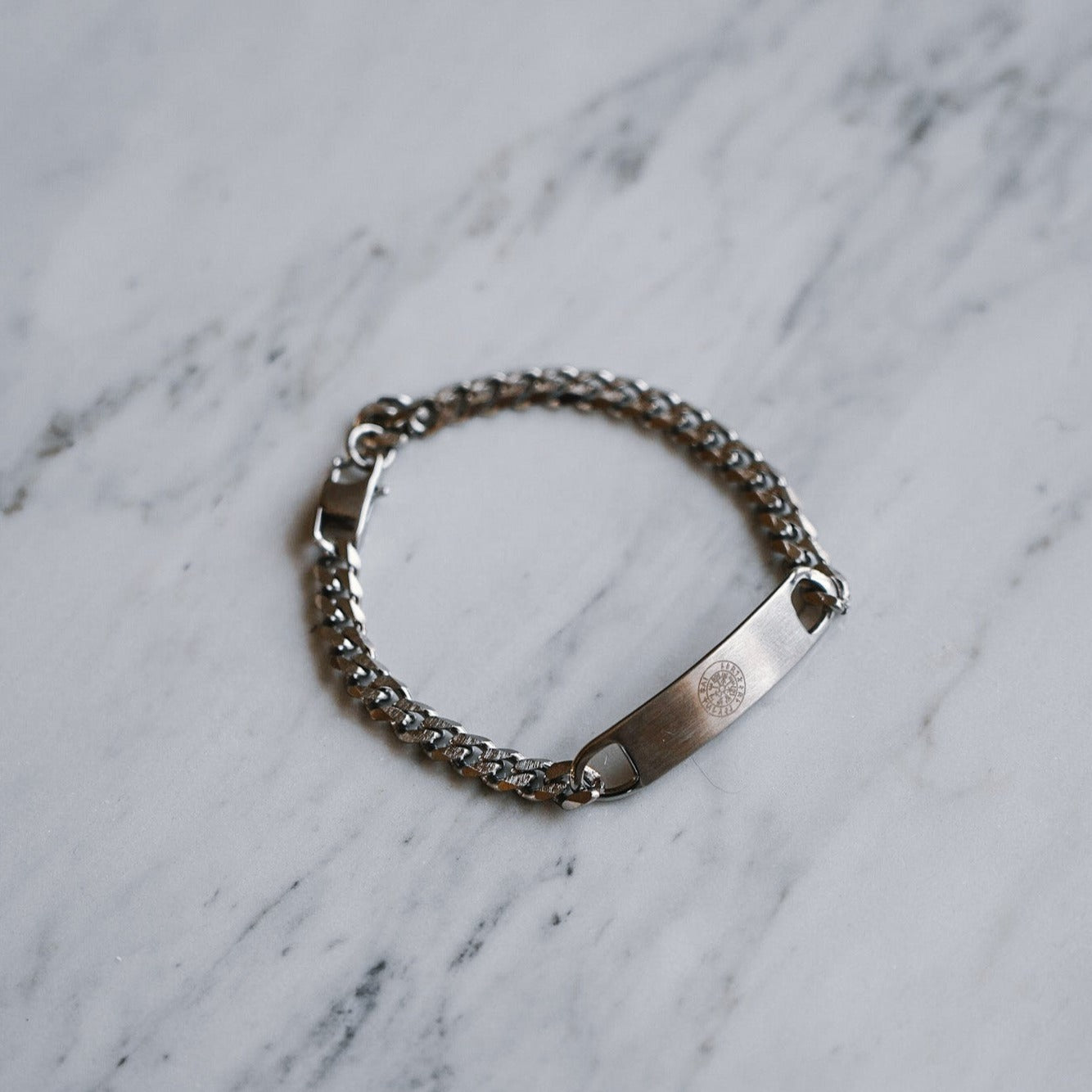 NL Sequence Tag bracelet - Silver-toned