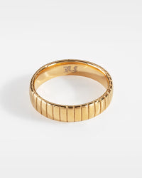 Siempre Cut band - Gold-toned ring