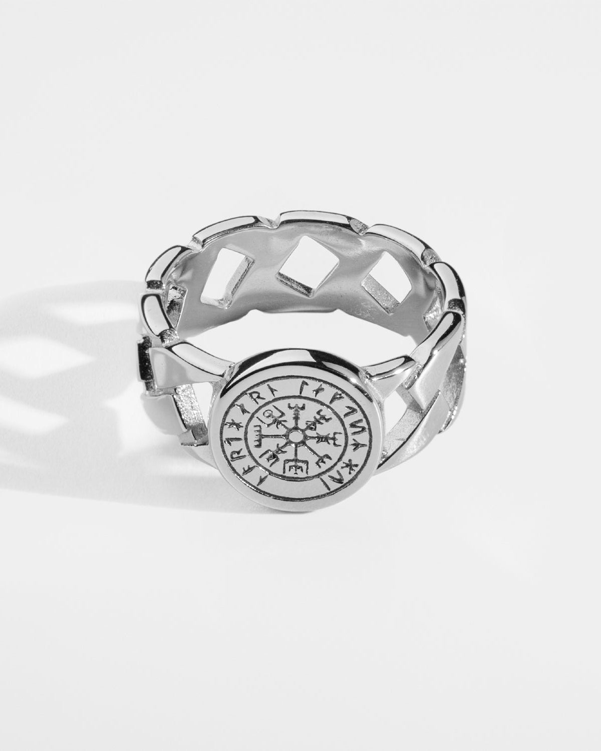 Vegvisir Chain Signature - Silver-toned ring