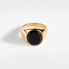 Oval Black Onyx Signature - Gold-toned ring
