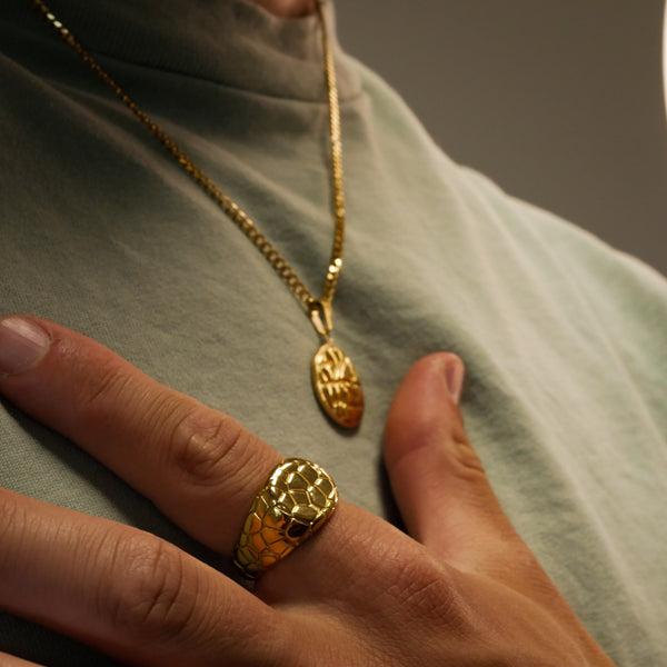 EARTHQUAKE SIGNATURE RING (GOLD)