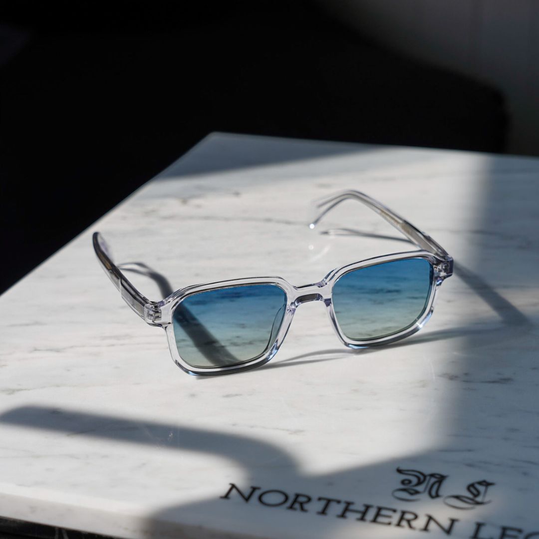 Vibrant sunglasses - Transparent blue/green