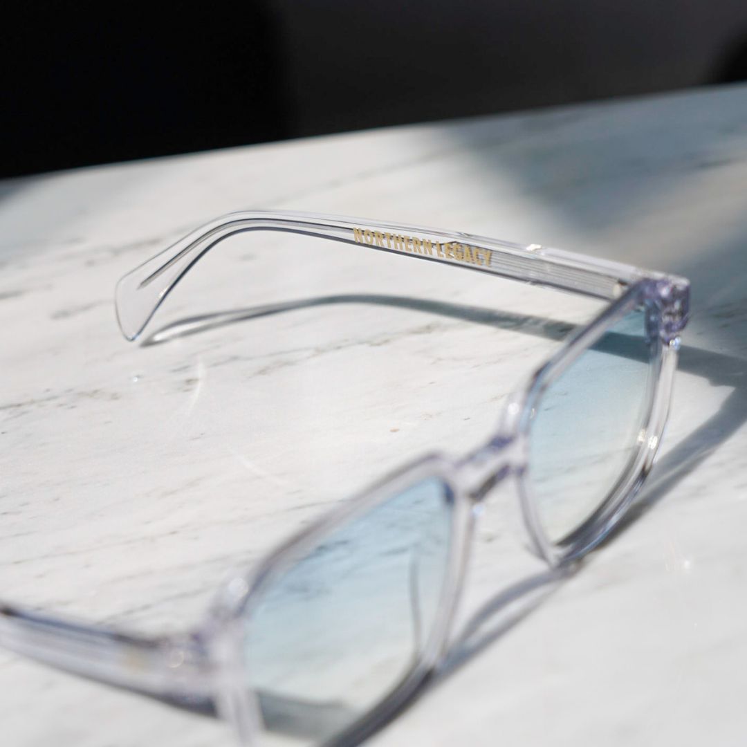 Vibrant sunglasses - Transparent grey/blue