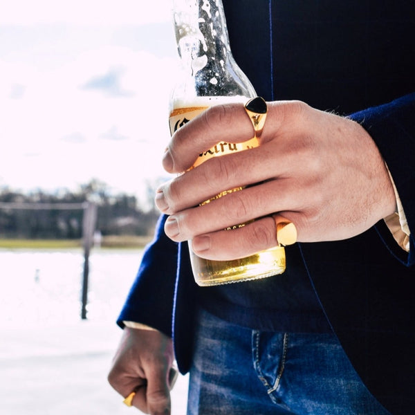 CLASSIC POLYGON SIGNATURE RING (GOLD)